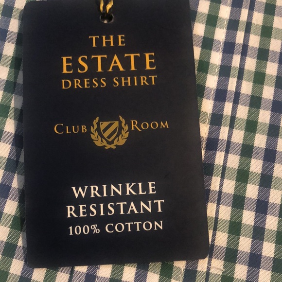 NWT , mens plaid shirt, long sleeve, button down collar - Picture 4 of 4